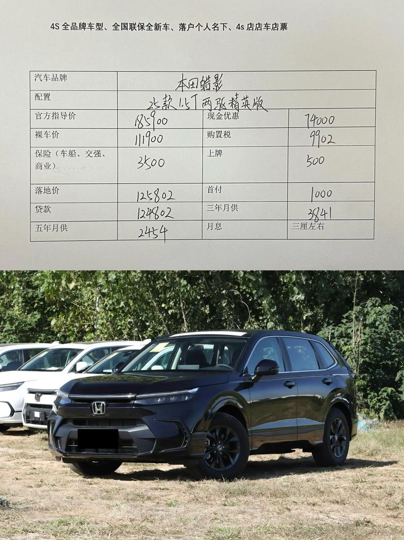 本田皓影21款参数配置／本田皓影21款参数配置表